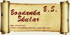 Bogdanka Skular vizit kartica